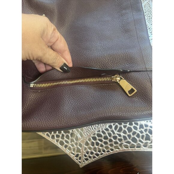 Coach Scout Hobo Pebbled Leather Deep Wine Purse Style E1505-34312 - Picture 12 of 16